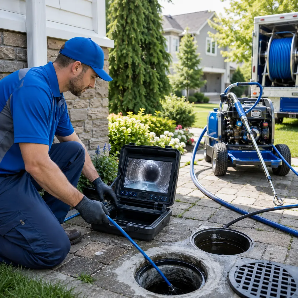 Outdoor drain cleaning professionals serving Jonas Ridge, NC